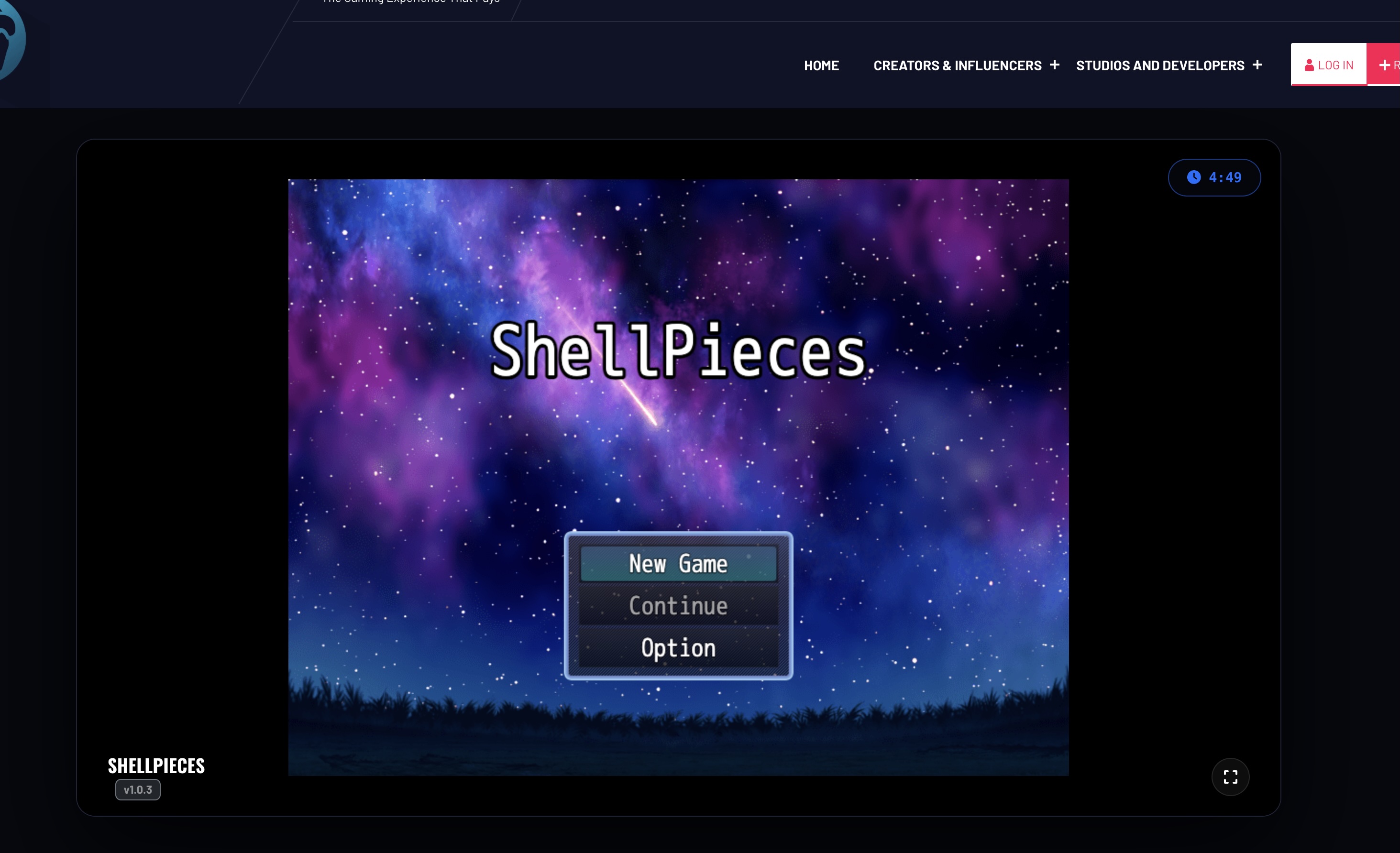 Instant game demo on Glitch